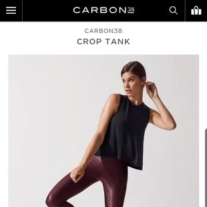 Brand New Carbon38 Crop Tank black small